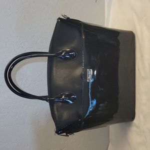 GRACE ADELE ROXIE BAG Faux Patent Leather Detachable Cross body Strap
